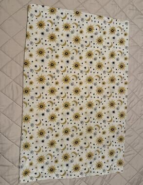 Celestial 28.5x19 Stars Moon Pillow Case VTG 90s Maywin Made in Mexico